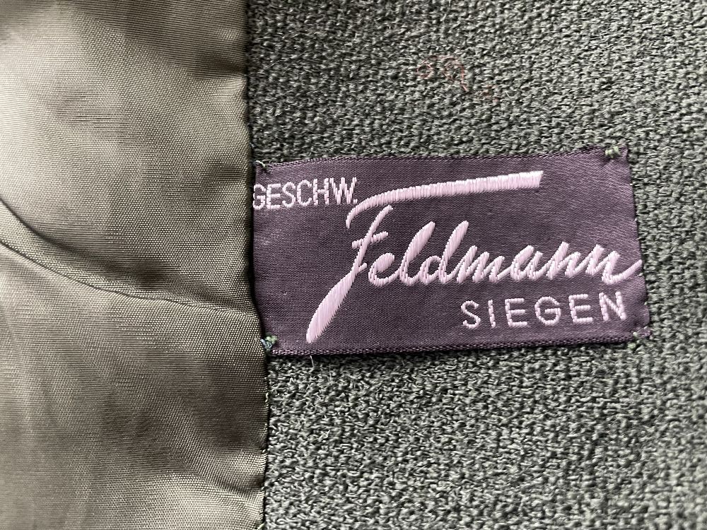 TWO VINTAGE LADIES SKIRT SUITS, ONE CAWL (GERMANY) NAVY UK SIZE 10, THE OTHER FELDMANN SEIGEN FOREST - Image 5 of 9