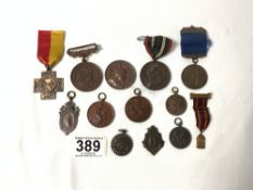 A QUANTITY OF MEDALLIONS FOR ATHLETICS, ATTENDANCE, AND COMMEMORATIVE.