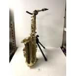 A SARABANDE BRASS SAXOPHONE.