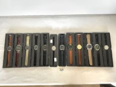 TWELVE AUSTRALIAN MOSS EAGLE ARMY-STYLE WRISTWATCHES.