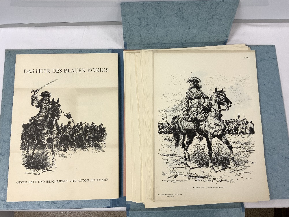 BOOKS ON GERMAN SOLDIERS FROM 1682-1726. AND LOOSE PLATES. - Image 3 of 10