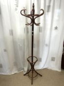 A BENTWOOD HAT STAND.