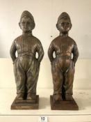 TWO VINTAGE DUTCH BOY FIRESIDE SETS WITH IMPLEMENTS