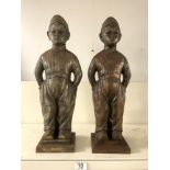 TWO VINTAGE DUTCH BOY FIRESIDE SETS WITH IMPLEMENTS