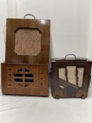 ECKO MODEL A147 A/F WITH TWO ART DECO SPEAKERS