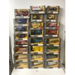 TWENTY-FOUR DIECAST BOXED CORGI CLASSICS, BEDFORD O SERIES VAN, FORD MODEL T, AND MORE.