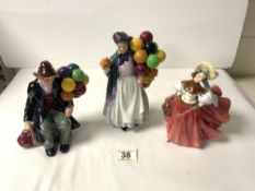 THREE ROYAL DOULTON FIGURES - THE SKATER HN2117, T