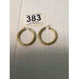 PAIR OF 750 GOLD EARRINGS 5 GRAMS