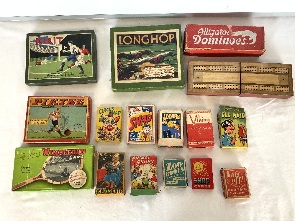 A QUANTITY OF OLD GAMES - LONG HOP GAMBLING GAME, FRED PERRY WIMBLEDON GAME, KIKIT FOOTBALL GAME, - Image 2 of 3