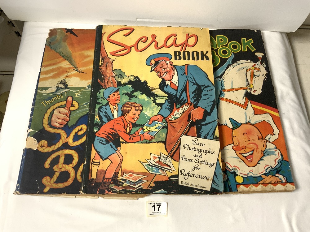 THREE WW11 SCRAP BOOKS