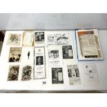 A QUANTITY OF FASHION PLATES, POSTCARDS, FILM STAR CARDS AND MORE EPHEMERA.