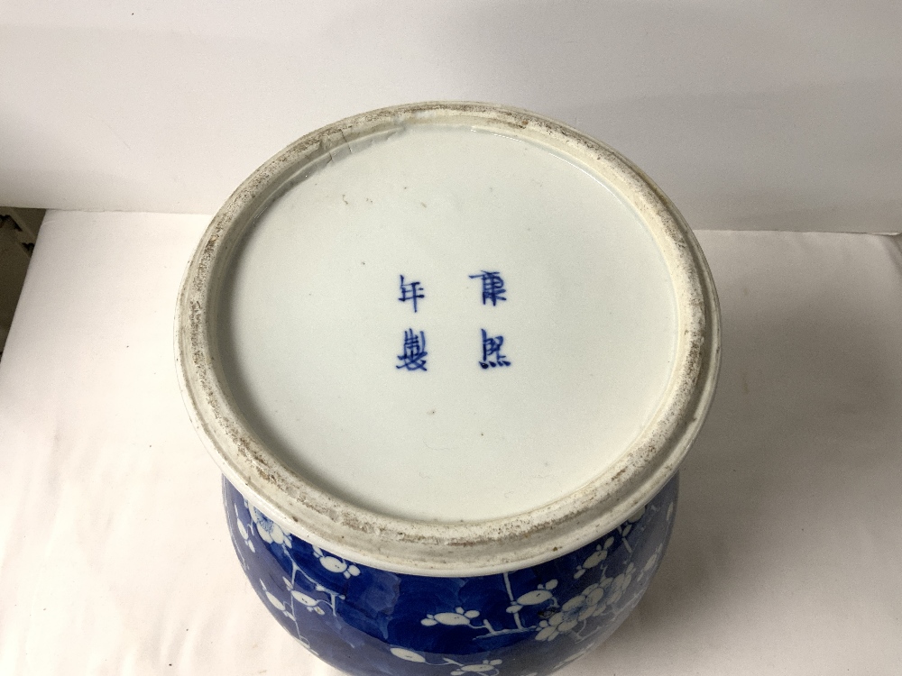 A NINETEENTH CENTURY ORIENTAL BLUE AND WHITE BLOSS - Image 5 of 5