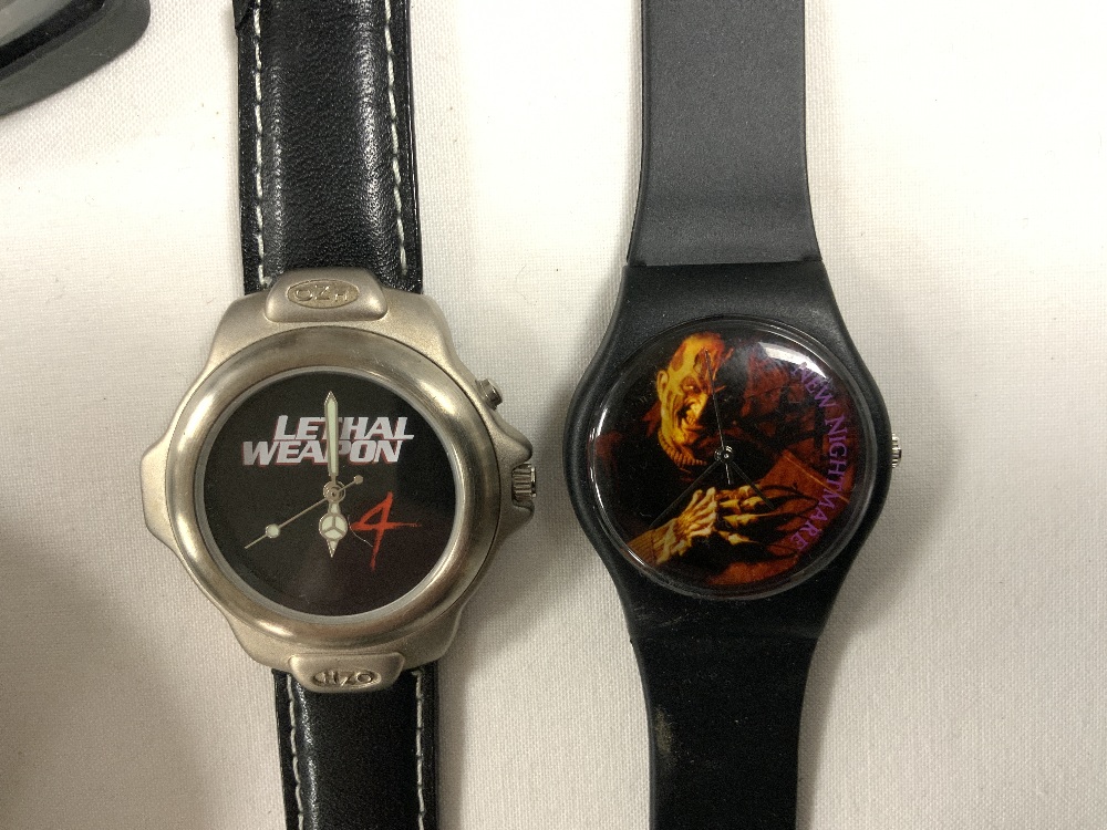 A LETHAL WEAPON WRISTWATCH, NIGHTMARE ON ELM ST WRISTWATCH, OTHER WRIST WATCHES, WILD WILD WEST - Image 3 of 8