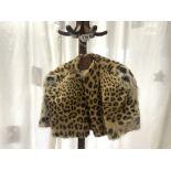 LEOPARD FUR CAPE.