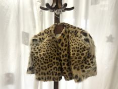 LEOPARD FUR CAPE.