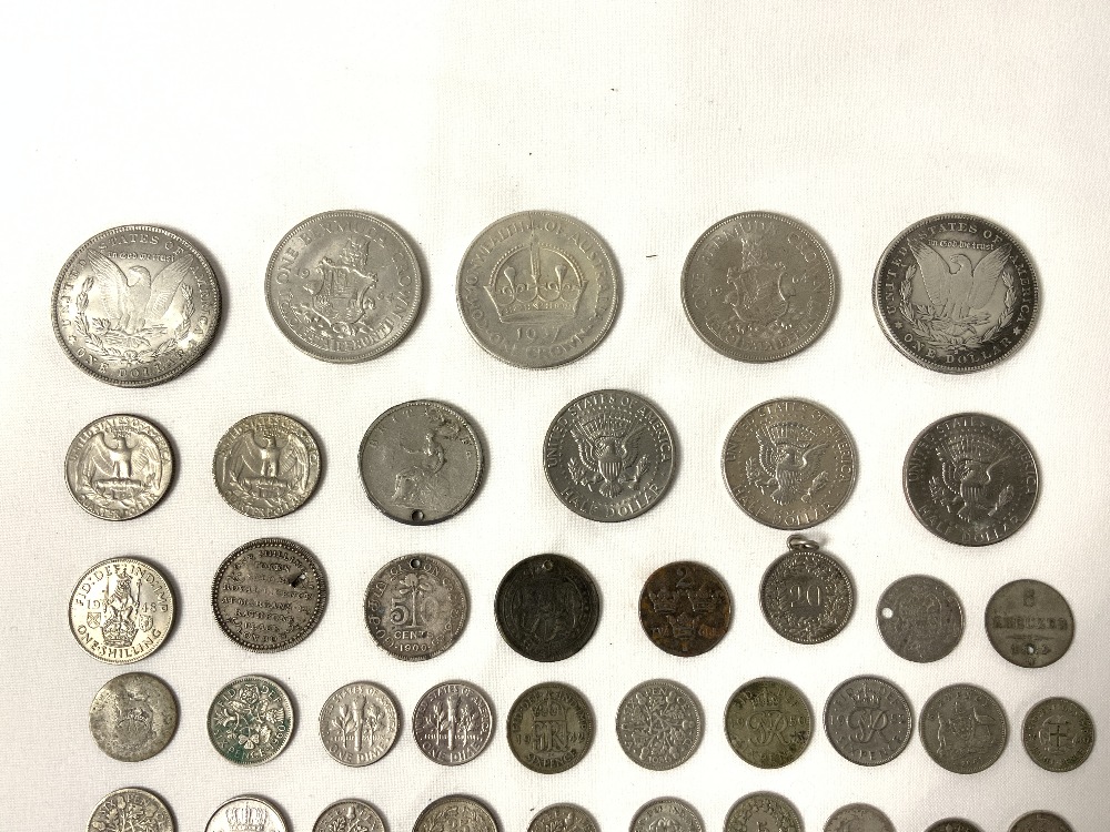 A QUANTITY OF MIXED COINS. - Image 5 of 9