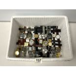 A QUANTITY OF MODERN GENTS WRIST WATCHES, SEKONDA AND MORE.