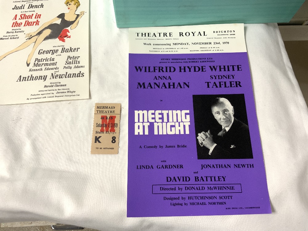 A QUANTITY OF 1960s THEATRE ROYAL BRIGHTON, PROGRAMMES, AND TICKETS AND LOBBY CARDS, IN VERY GOOD - Image 2 of 7