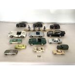 A DINKY TOYS CHEVROLET EL CAMINO, CORGI LONDON CAB AND OTHERS.