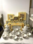 ROYAL DOULTON - BRAMBLY HEDGE, TWENTY THREE PIECES, INCLUDES - COFFEE AND TEA POTS, 10 SEASONS