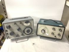 A 1950s OSCILLATOR MODEL SI 453, SERIAL NUMBER 984, MADE BY J.E. SUGDEN & Co LTD, AND A MARCONI