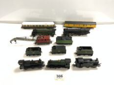 A TRIANG TOY ELECTRIC TRAIN, AND OTHER LOCOS"S AND TENDERS.