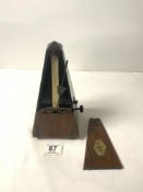 A FRENCH ROSEWOOD METRONOME.