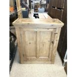 VICTORIAN PINE CUPBOARD 75 X 89CM