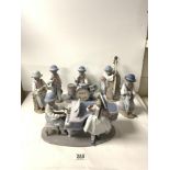 LLADRO JAZZ BAND SIX PIECES COMPLETE SET ALL WITH ORIGINAL BOXES