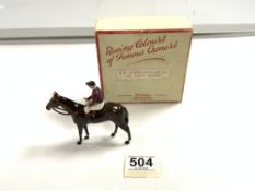 EARLY BOXED BRITAIN H.M.QUEEN ELIZABETH THE QUEEN MOTHER HORSE LEAD FIGURES
