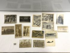 MILITARY RELATED ITEMS 19 X POSTCARDS,AIRCRAFT CARDS PHOTOGRAPH AND MORE