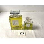 TWO DUMMY CHANEL No5 PARFUM DISPLAY BOTTLES FACTICE LARGEST 14CM