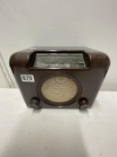 VINTAGE BROWN BAKELITE BUSH TYPE D.A.C 90 A RADIO