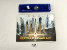 THE FIFTH ELEMENT FILM RELATED ITEMS STILLS, PROGRAMMES, AND SWATCH WATCH