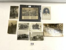 A SMALL QUANTITY OF MILITARY PHOTOGRAPHS.