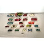 A DINKY TOYS ROAD SWEEPER, AND CORGI TOYS TOY CARS - VARIOUS.
