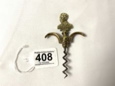 EDWARDIAN VIII 1936 BRASS CORKSCREW