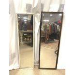 TWO THREE QUARTER LENGTH DRESSING MIRRORS.