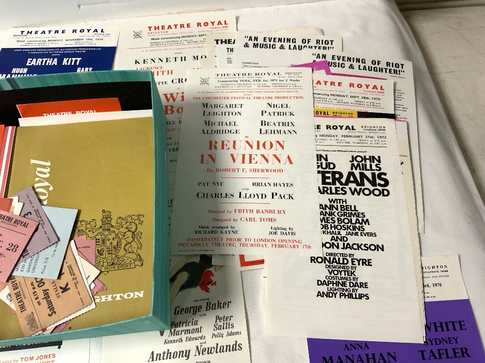 A QUANTITY OF 1960s THEATRE ROYAL BRIGHTON, PROGRAMMES, AND TICKETS AND LOBBY CARDS, IN VERY GOOD - Image 5 of 7