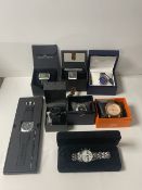 A COLLECTION OF MODERN GENTS WRISTWATCHES, INCLUDES ZEITNER CHRONOGRAPH, EXPENDABLES AND OTHERS.