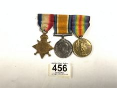 A GROUP OF FIRST WORLD WAR MEDALS, AWARDED TO 43099 CPL . C. J . FOYLE. R . E.