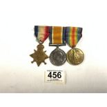 A GROUP OF FIRST WORLD WAR MEDALS, AWARDED TO 43099 CPL . C. J . FOYLE. R . E.