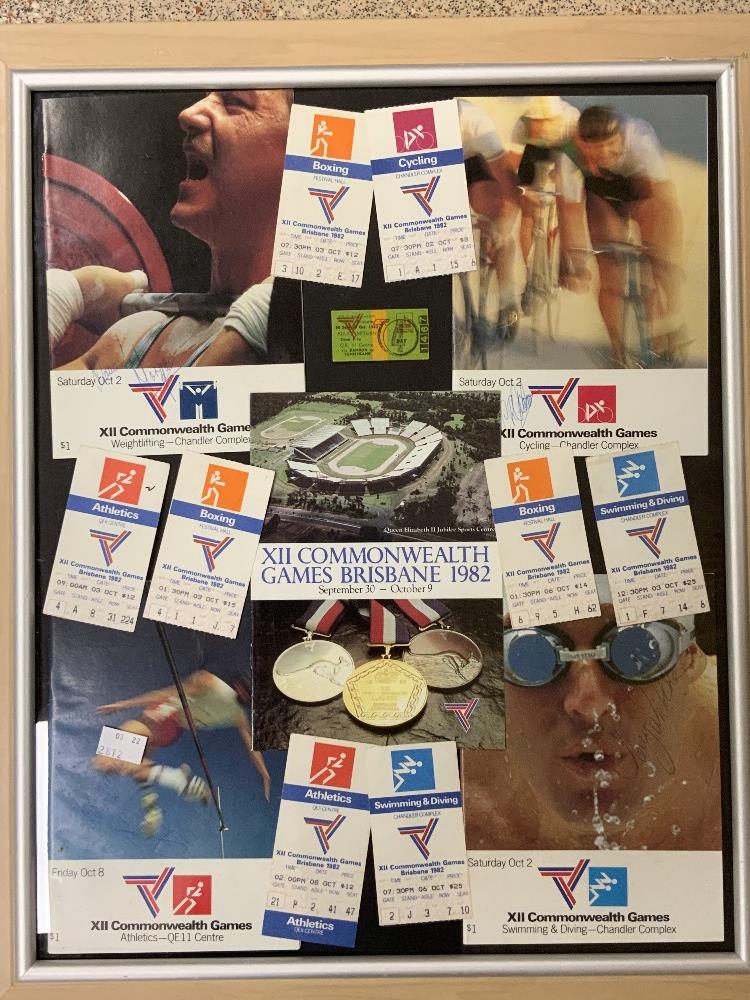 BRISBANE 1982 COMMONWEALTH GAMES EPHEMERA, INCLUDES- SOUVENIR PROGRAM PREVIEW, TICKETS FOR BOXING, - Image 2 of 3