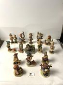 FIFTEEN GOEBEL FIGURES AND ONE OTHER.