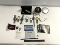 QUANTITY OF WATCHES INCLUDES SEIKO AND MORE