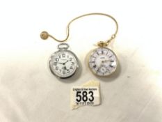 TWO MODERN POCKET WATCHES LUCERNE AND CORVETTE