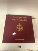 ALBUM OF COMMEMORATIVE FIRST DAY COVERS FOR POPE JOHN PAUL II.