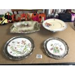 MIXED CERAMICS INCLUDES CAKE PLATE AND MORE