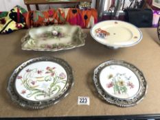 MIXED CERAMICS INCLUDES CAKE PLATE AND MORE