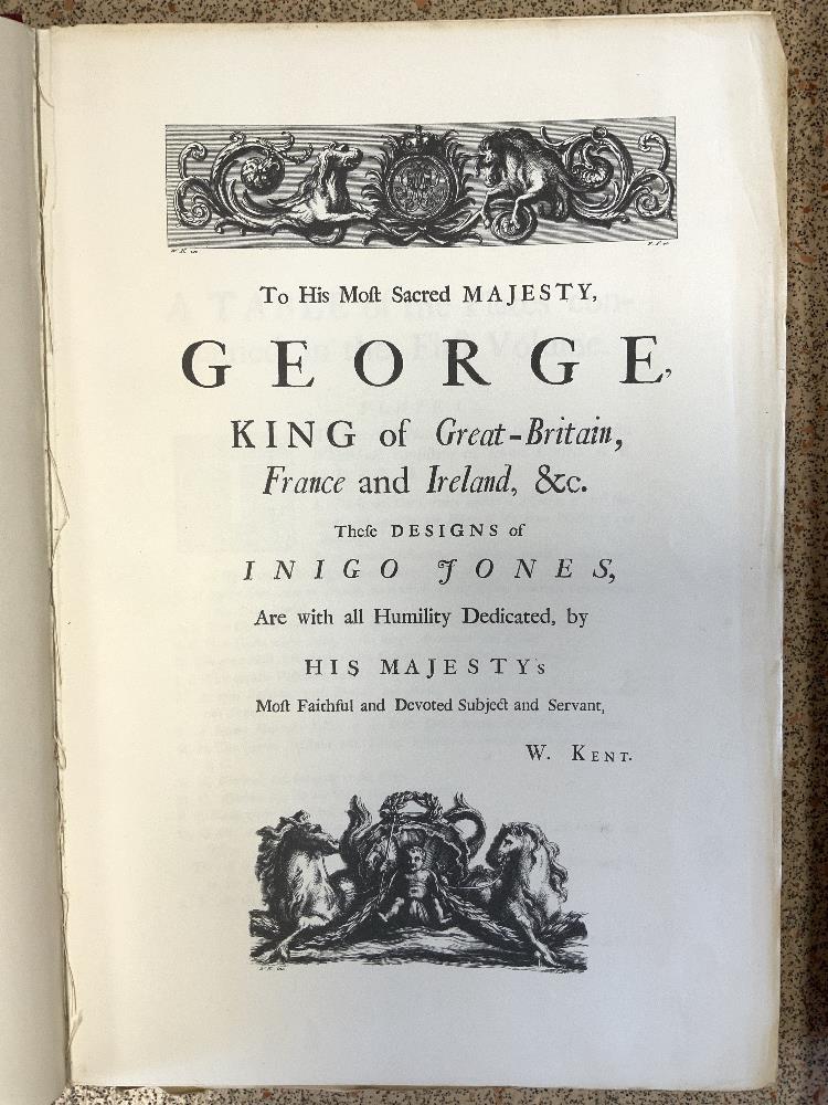 TWO LARGE BOOKS - WILLIAM KENT DESIGNS OF INIGO JONES, GREGG PRESS WITH ENGRAVINGS , AND OPERA AND - Image 3 of 12